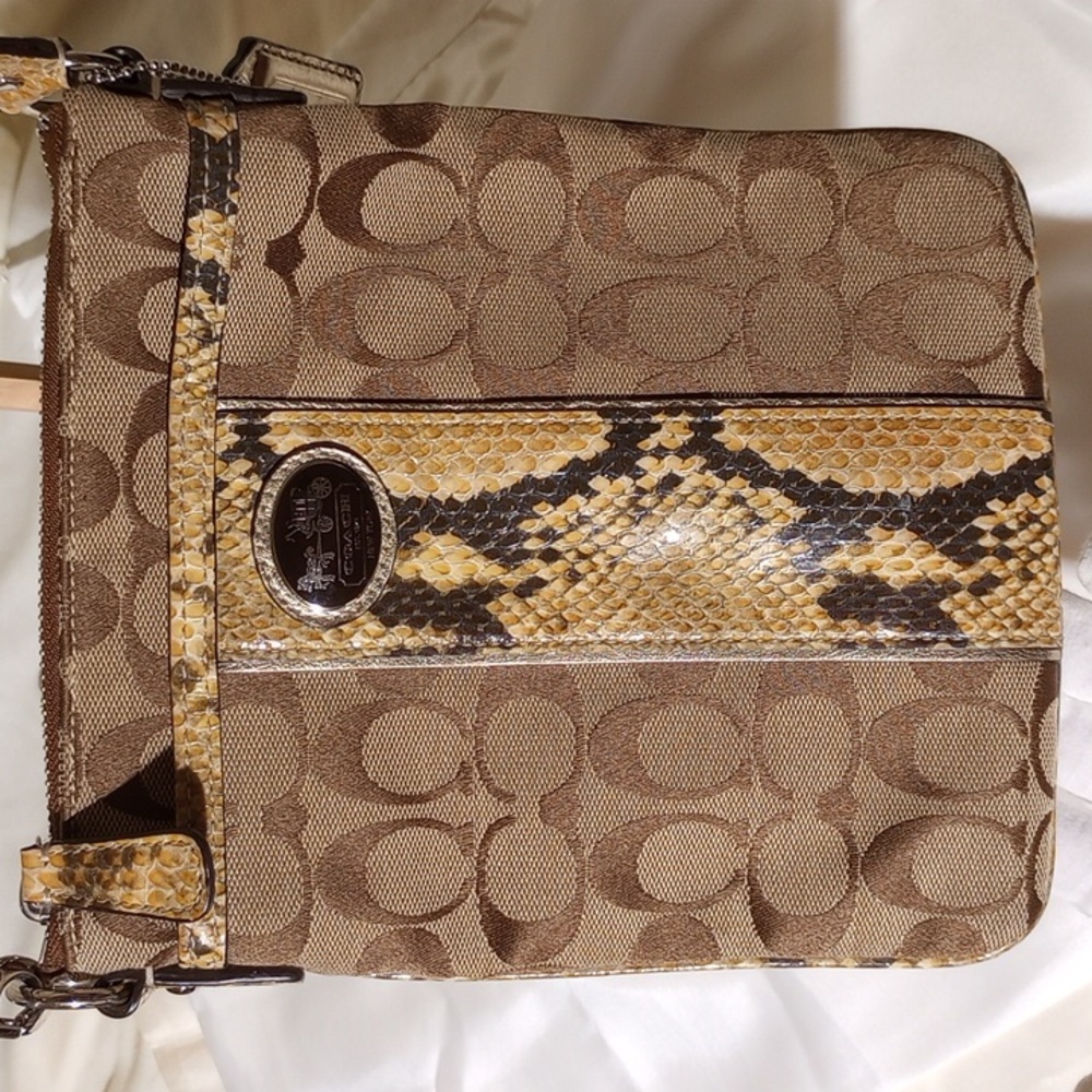 Signiture Python Coach Crossbody - image 3